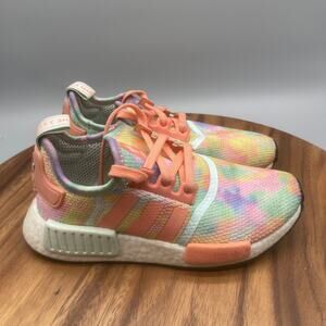 adidas Boost NMD R1 Shoes Womens 5.5 Tie-Dye Walking Comfort Running Sneakers